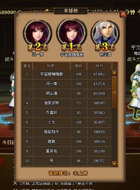 快打江湖比武场