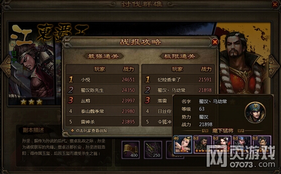 大皇帝讨伐群雄江东霸王孙坚通关分享