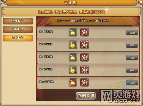 RO仙境物语光环投资