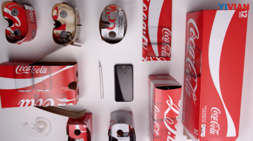 可口可乐包装盒变身虚拟现实眼镜盒子