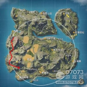 荒野行动西港边缘走型打法分享