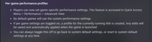 Steam Deck系统更新 支持玩家调整不同游戏配置文件