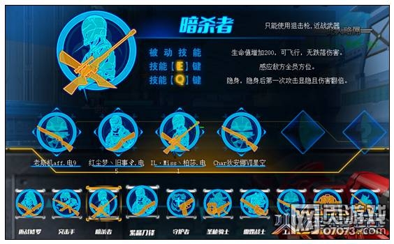 火线精英兵种模式十大角色解析