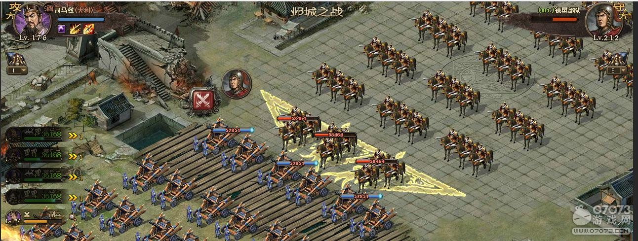 攻城掠地212徐晃副本喷火周泰过法攻略