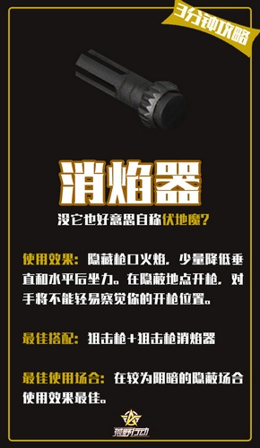 荒野行动伏地魔必备消焰器