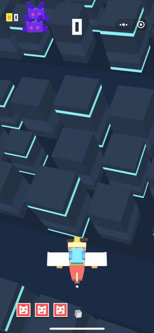 3D像素画风微信小游戏:《飞一飞GO》