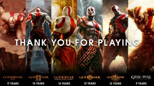 《战神》系列17周年官方发图祝贺 感谢玩家一路支持