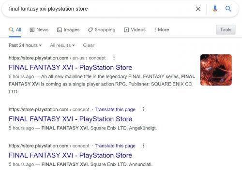 索尼更新《最终幻想16》商店页面 发售日或即将公布