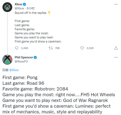 Xbox提问玩家想玩的下一款游戏 斯宾塞：想玩《战神5》