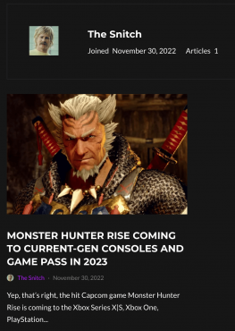 曝《怪物猎人崛起》明年1月登陆PS/Xbox 同时加入XGP