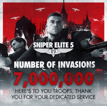 《狙击精英5》玩家数突破5百万人 “爆蛋杀”1千万次